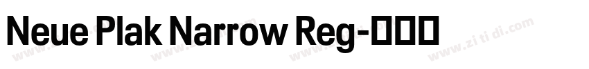 Neue Plak Narrow Reg字体转换 Neue Plak Narrow Reg字体转换
